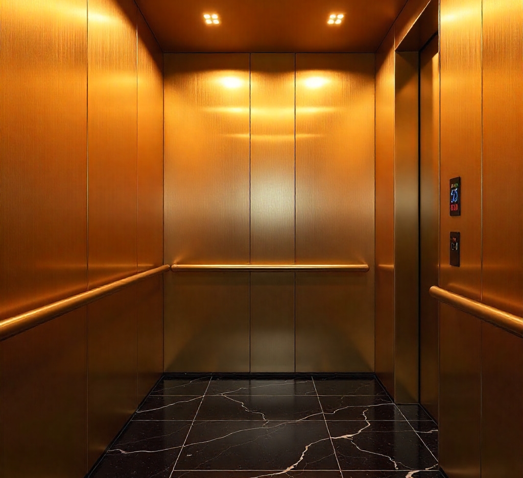 حرید ورق استیل دکوراتیو طلایی