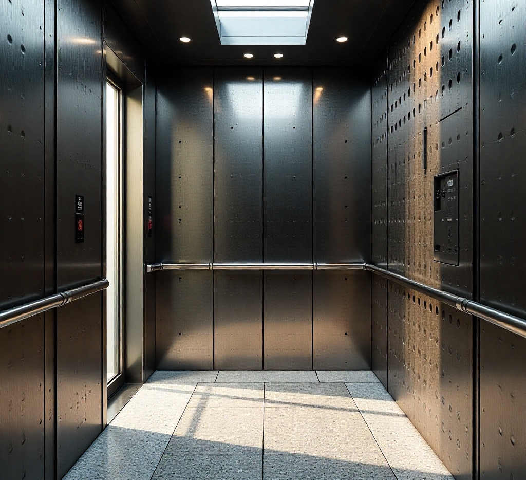 خرید ورق استیل برای آسانسور 8 ورق استیل کابین آسانسور